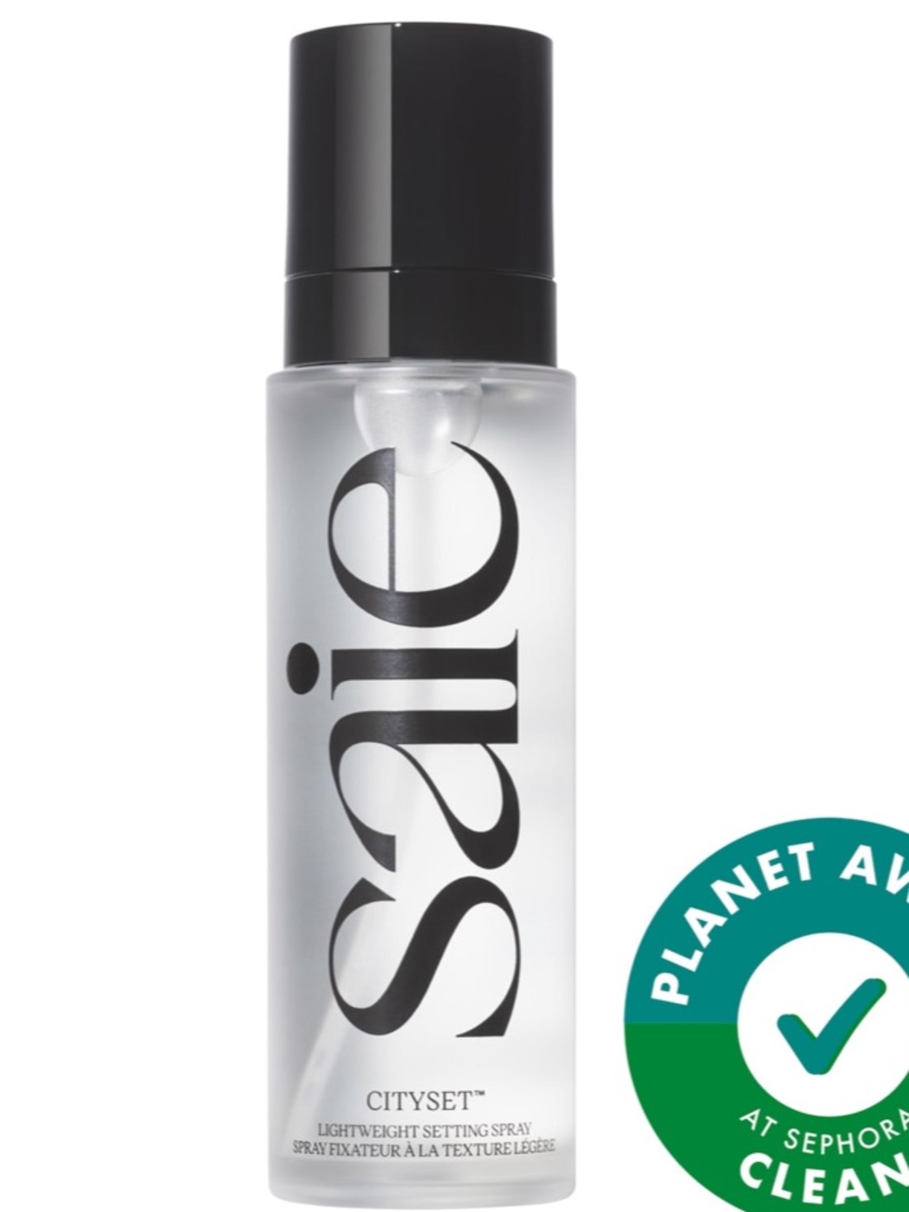 Saie Cityset Lightweight Setting Spray in Clear/Translucent